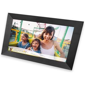 IRRADIO | Photo Frame Digitale Smart da 10 Pollici, Touch e Display 1280x800 con Wifi e Speaker, con App iOS e Android, Colore Nero