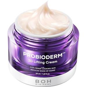 BIOHEAL BOH Probioderm 3D Lifting Cream, Crema Viso Anti-Età Avanzata Coreana Con Probiotici, Idratante Notte Con Complesso Di 17 Peptidi E Probioderm Brevettato, 50 Ml (Confezione Da 1)