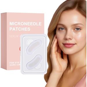 YIMVUNZ 4 PCS di Patch Occhi Microneedling con Acido Ialuronico, Riduce le Rughe, Contro Occhiaie e Borse, Cura Intensiva degli Occhi