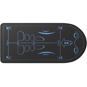Generic Ab Roller Mat - Tappetino per esercizi con ruota per addominali, tappetino antiscivolo per allenamento di base, spessore 7 mm, tappetino per isolamento acustico per ginocchia, tappetino per addominali