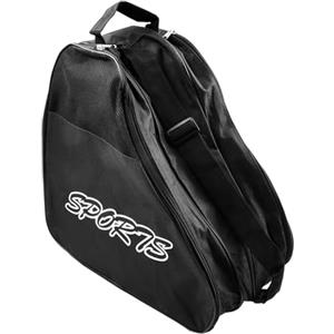 Axorafow Triple-zone Carry Skate 420 g - per pattini da ghiaccio, pattini a rotelle, pattini in linea, 41 x 25 x 39 cm Oxford Storage con scomparto per casco regolabile tracolla borsa di stoffa blu/nero/rosa