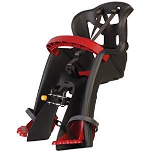 b bellelli Tatoo Plus - Seggiolino Bici Anteriore - Attacco Handlefix - Si Fissa al Manubrio - dai 9 Mesi ai 3 Anni - Max 15 kg - Colore Dark Grey