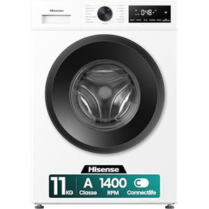 Hisense WF1I1142BWL NUOVA Lavatrice a Carica Frontale 11kg, 1400 rpm, 15 Programmi, Display Touch, Programma Rapido, Partenza Ritardata, Classe Energetica A