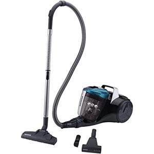 Hoover BR31PET Aspirapolvere Traineau senza sacchetto, potente 700 W, tecnologia ciclonica, 2L, scarico facile e veloce, spazzola combinata Pavimenti duri e moquette, Turbobrosse Special Animali, Nero