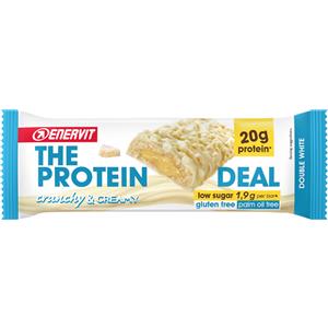 Enervit The Protein Deal - Barretta Proteica al Cioccolato Bianco 55g con 20g di Proteine e Basso Contenuto di Zuccheri