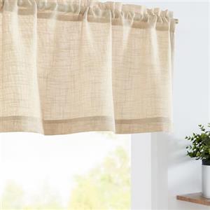 TOPICK Tendina marrone da bistrò 130L x 40A cm 1 pezzo