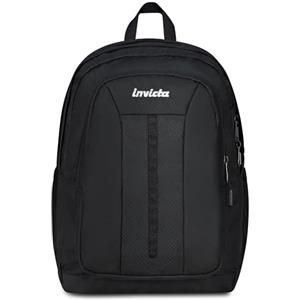 Invicta Zaino Scuola Jelek Up Led, Nero, Doppio Scomparto Con Tasca per PC e Tasca per Borraccia, 36 lt, Scuola Media e Superiore, Zaino Ragazza e Ragazzo