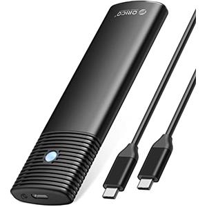 ORICO Alloggiamento SSD M.2 NVMe in alluminio, adattatore USB C da 10 Gbps senza attrezzi, lettore USB 3.2 M.2 NVMe, custodia SSD esterna compatibile con Thunderbolt 3, supporta 4 TB