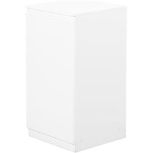 Liink1Ga Cassettiera Camera da Letto in Legno Bianca Larghezza 40 cm Cassettiere Bianche 1 Porta/Comodino Cassettiera e Credenza Bianco per Ufficio Soggiorno Corridoio Mobili/40x40x75CM