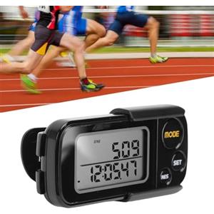 Eminchu Contapassi 3D per Camminare Contapassi con 30 Giorni di Memoria Display LCD Multifunzione Distanza Calorie Tempo Clip e Cordino Pedometro per Uomo Donna Se