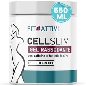 FITOATTIVI NATURA E BENESSERE Crema Anticellulite Forte Rassodante Tonificante Effetto Freddo 550ml, Body Cream con Caffeina, Mentolo e Fosfatidilcolina, Crema Rassodante Gambe e Glutei e Addome, Made in Italy