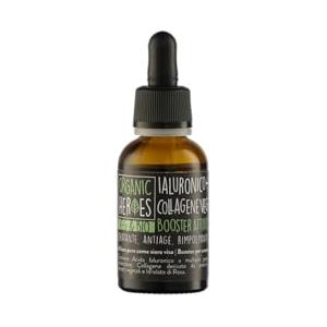 Organic Heroes | Siero Viso Bio Acido Ialuronico + Collagene Vegetale, Siero concentrato vegano, antiage rimpolpante idratante effetto tensore immediato, 30 ml