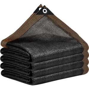 Ouckkhey Rete ombreggiante 3 x 5 m con fori, adatta per serre, gazebo, giardini, serre, polli, esterni, colore nero