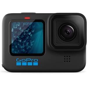 GoPro HERO11 Black - Action Camera impermeabile con video Ultra HD 5.3K60, foto da 27 MP, sensore di immagine da 1/1,9, live streaming, webcam, stabilizzazione (rinnovato)