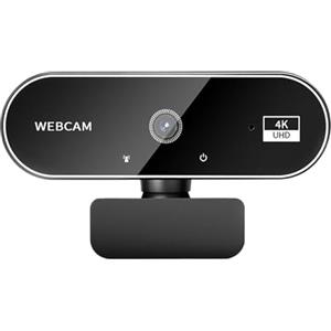 Générique Webcam 4K - Fotocamera Ad Alta Definizione Nera, Senza Fili Portatile, Monitor Visivo Chiaro, Ampio Angolo Avanzato Per La Progettazione | Dispositivo Di Streaming Intelligente Per Le