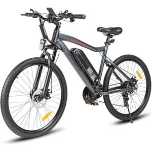 SAMEBIKE 26 "Hardtail bicicletta elettrica, 13AH batteria rimovibile 90KM gamma (PAS), alta coppia motore Mountain E-Bike, forcella sospensione bicicletta elettrica per adulti
