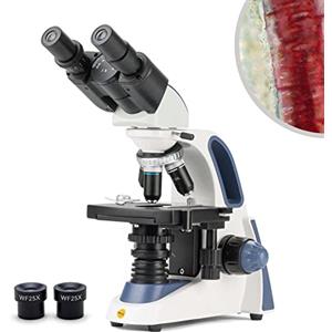 SWIFT SW380B microscopio binoculare professionale,40X-2500X,Con oculari grandangolari 10X e 25X, condensatore Abbe