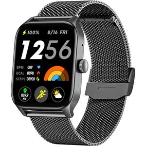 Doomixs Orologio Smartwatch Donna Fitness Watch: 1.83" Schermo Smart Watch con Chiamate Bluetooth Risposta Vivavoce 100+ modalità Sport Frequenza Cardiaca da Polso Activity Tracker Contapassi per Android iOS