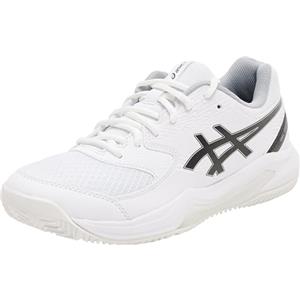 Asics 1041A414-101 Gel-Dedicate 8 Padel Uomo, White/Black EU 39
