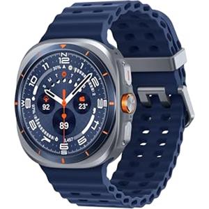 Samsung Galaxy Watch Ultra (2025) Titanium Blue, LTE, smartwatch da 47 mm, involucro in titanio resistente, design a cuscino, pulsante rapido, monitoraggio della salute alimentato ad Al-(versione