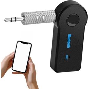 Generico Adattatore Wireless per Auto - 3.5mm Ricevitore Stereo,Elettronica Auto, Interni, Amplificatori Stereo Casa, Cuffie Cablate, Musica