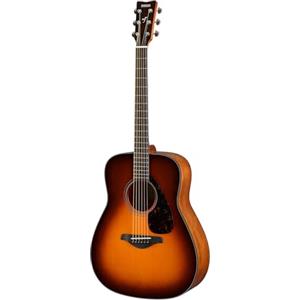 Yamaha FG800 Chitarra Folk, Chitarra Acustica 4/4 in Legno, Corpo Tradizionale Western con Suono Autentico, Adatta per Principianti, Colore Marrone Sunburst