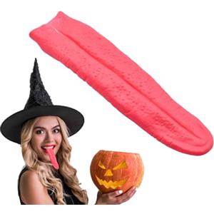 Genérico Accessorio Di Halloween Con Lingua In Falsa | Simulazione Allungabile Giocattolo Lungo Realistico Per Festa Di Terrore, Decorazione Della Casa Incantata, Accessorio Per Costume, Regalo Di