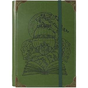 TIEFOSSI A5 Raccoglitore 6 Anelli Quaderno per Donna Uomo, Diario con Copertina Rigida in Pelle PU, Diario Vintage con Motivo Nave, Quaderno a Righe per Scuola, Agenda, Viaggi, Lavoro, Organizer