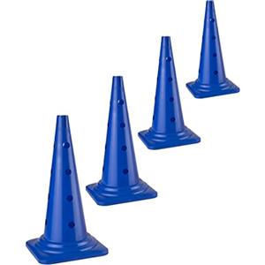 SPORTIKEL24 Cono 50, in plastica, colore: Blu, resistente alle intemperie necessario per Team sport - pallone da calcio allenamento