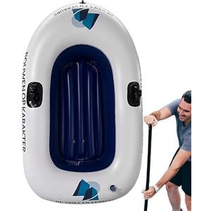 Generico Barche Pneumatiche Gonfiabili per Adulti,Kayak e Zattera Galleggiante con Lettino | Canotto Dinghy Gonfiabile Portatile per Adulti,Da Campeggio Outdoor Attività Feste Viaggi Nuoto nei Fiumi Spiagge e