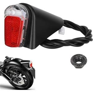 CERFFOOL Fanale Posteriore per Ducati Pro II Indicatore di avvertimento Luminoso Durevole Plastica Luce Stop con Dado Ricambi Accessori per Scooter Elettrico