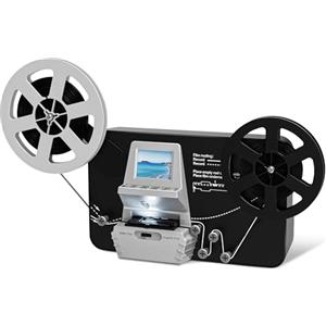 DigitPro Scanner Pellicole Super 8/Normal 8mm,Convert Film into Digital Video(3, 5,7e 9Rotolo di Pellicola) Scanner e Digitalizzatore di Film con LCD da 2,4,1080P e Scheda SD da 32 GB