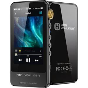 HIFI WALKER H20 Pro Lettore MP3 con Bluetooth, Audio Hi-Res e Scheda microSD da 64 GB, Doppio DAC ESS, Uscite 3,5 mm e Bilanciata 4,4 mm, USB DAC, FLAC/DSD