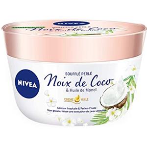 Nivea - Crema all'olio soffiato perlato con vasetto di noce di cocco/olio di Monoï 200 ml