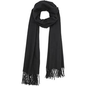 QUEEN HELENA Sciarpe con Frange SC03 (Nero)