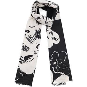 QUEEN HELENA Sciarpa Colorata Girocollo Fantasia Casual Donna SC213 (Nero)