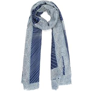 QUEEN HELENA Sciarpa Invernale Calda Scialle Girocollo Fantasia Casual Donna SC22-5 (Blu, Taglia Unica)