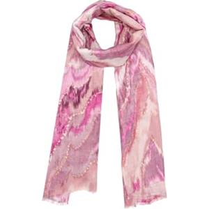 QUEEN HELENA Sciarpa Fantasia Colorata Girocollo Casual Donna SC22-16 (Rosa)