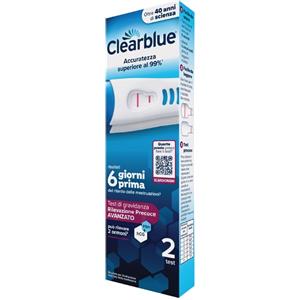 Procter & Gamble CLEARBLUE TEST GRAVIDANZA 2 Pezzi - Rilevazione Precoce Avanzata con Tecnologia Floodguard