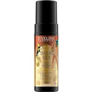Eveline Cosmetics Brazilian Body Schiuma Autoabbronzante Express - Mousse Abbronzante Rapida e Senza Striature con Acqua di Aloe e Vitamina E, Abbronzatura Naturale di Lunga Durata, Formula Vegana