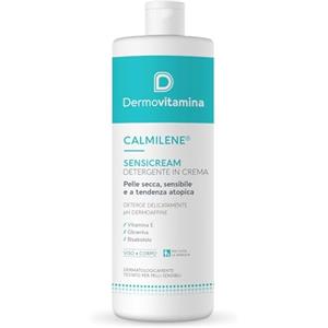 Dermovitamina Calmilene Sensicream Detergente 500 ml - Detergente Viso - Crema Idratante Viso e Corpo - Per pelle sensibili e dermatiti - Con Vitamina E e Calmilene - Senza Sapone