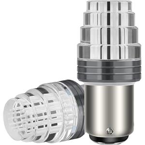 SOFOC 1157 Lampada P21/5W BAY15D Luce Diurne/Retromarcia Auto Bianco 6000K 12V DC Abbagliante/Anabbagliante con LightPipes Più Focalizzata 2Pcs
