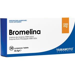 YAMAMOTO RESEARCH Bromelina 1000 mg - 30 Compresse per Edema, Ritenzione Idrica e Digestione