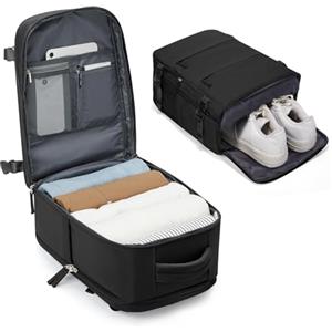 BJLFS Zaino Ryanair 40x30x20 Donna Zaino da Viaggio Aereo Uomo Zaino Casual | Bagaglio a mano 40x30x20 Sottovuoto con porta scarpe Borse da Cabina per Wizzair Zaini Impermeabile per laptop da 16 pollici
