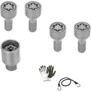 MOTO SPORT MONDO BULLONI ANTIFURTO STARLOCK CON CERCHIO IN ACCIAIO BULLONE ANTIRAPINA AUTO COMPATIBILE CON MERCEDES Classe GLE dal 2018 in poi - KIT 4 BULLONI (DADI)+1 CHIAVE OMOLOGATO
