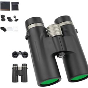 JohSahn Bosco - Binocolo c9 12 x 42 originale, ad alta risoluzione e forte ingrandimento per adulti, binocolo multiuso per esterni, ideale per viaggi, campeggio e osservazione del cielo stellato (nero)