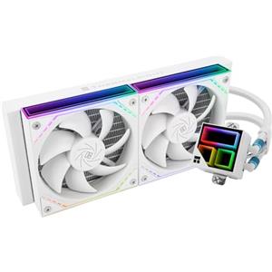 TR Frozen Infinity 240 BIANCO, TL-M12W * 2 Ventole PWM, Raffreddamento ad acqua del processore del computer, Specchio ARGB Infinity, 240 CPU: LGA1851/1700/1150/1151/1200/2011, re