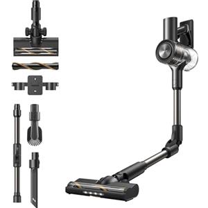 DREAME R10s Lite-A Aspirapolvere Senza Fili, LED, Prolunga Pieghevole, Aspirazione 250 W/25.000Pa, 45 Min, Contenitore Polvere 0,5 L, Via lo Sporco con una Pressione, Spazzola Antigroviglio Illuminata