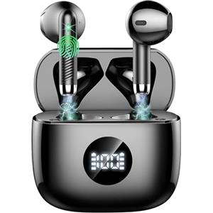 Jxrev Cuffie Bluetooth, Cuffie Wireless con 4 ENC Cancellazione Rumore Mic, 40 Ore di Riproduzione, Cuffie Senza Filo HiFi Stereo IP7 Impermeabili