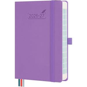 BEZEND Agenda 2026 2027 Giornaliera con Orario - 17 x 12 cm (B6) per Borsa